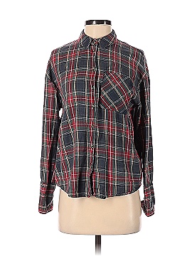 Topshop Long Sleeve Button-Down Shirt (view 1)