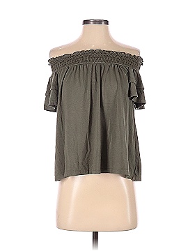 American Eagle Outfitters Short Sleeve Blouse (view 1)