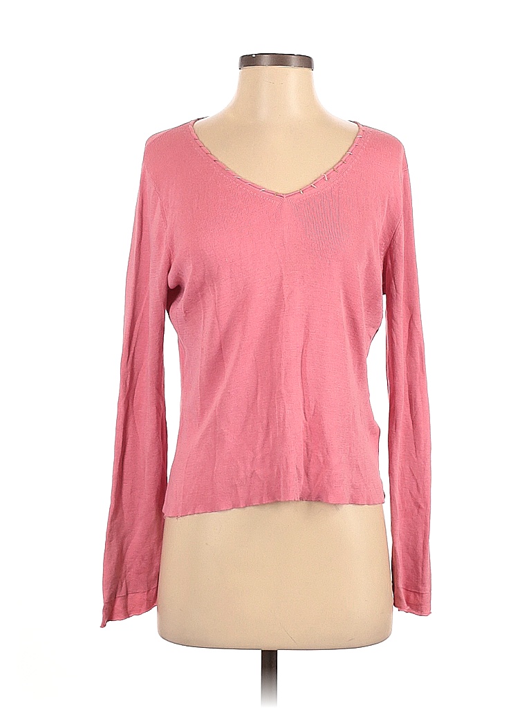 Sigrid Olsen Pink Silk Pullover Sweater Size S - photo 1