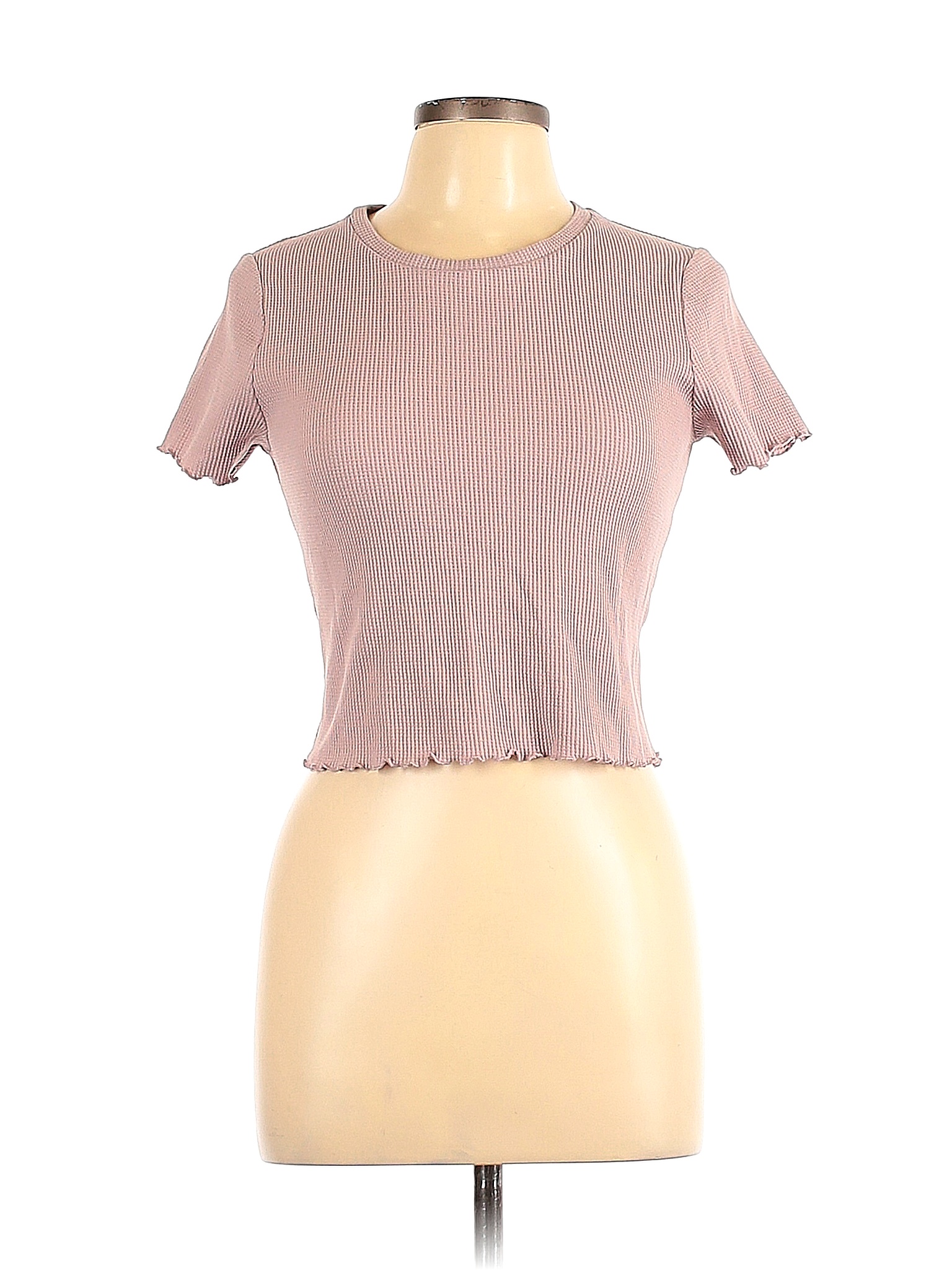 Wild Fable Solid Pink Short Sleeve Top Size L 46 Off Thredup