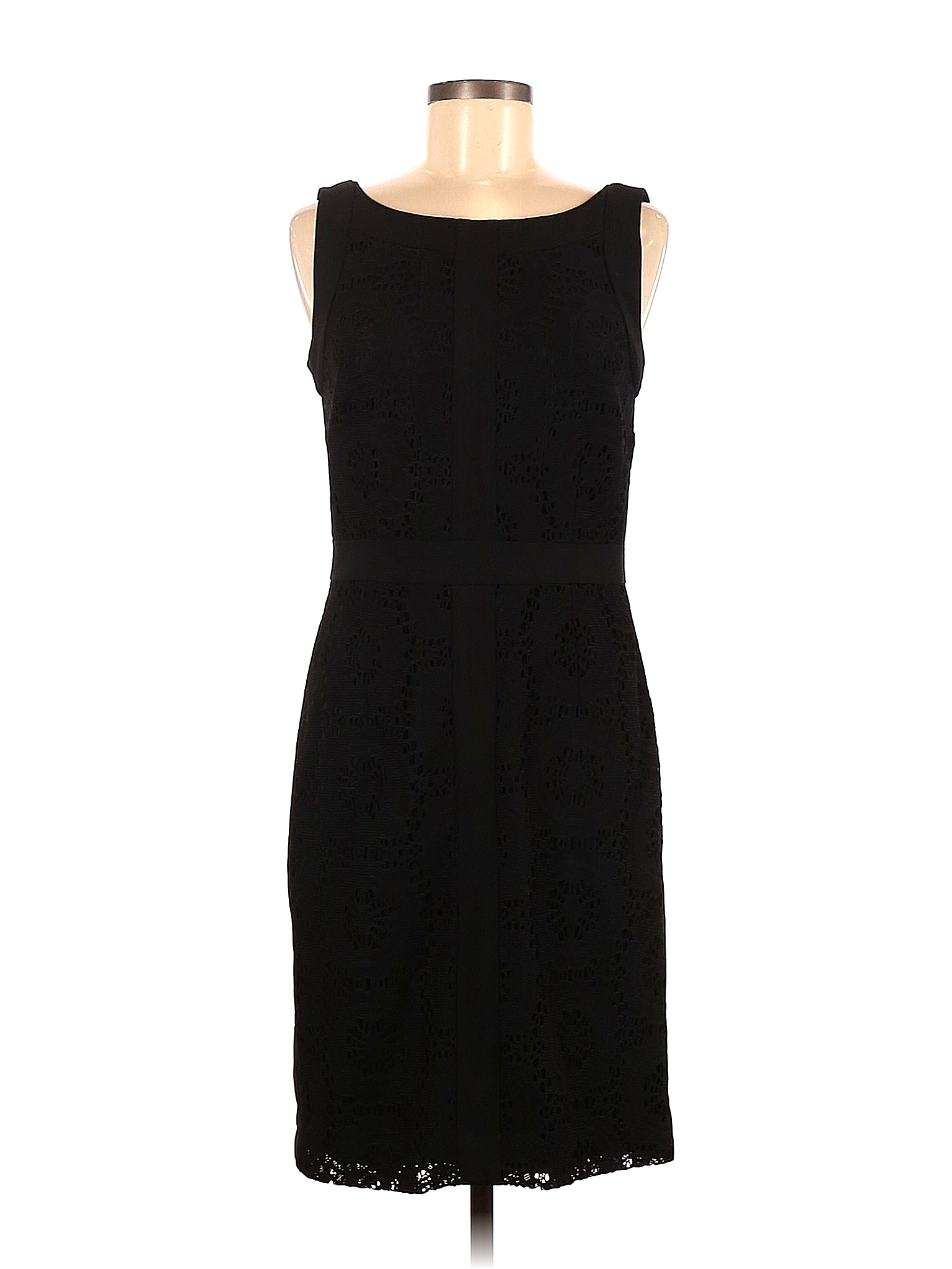 Ellen Tracy 100% Polyester Solid Black Casual Dress Size 8 - 94% off ...