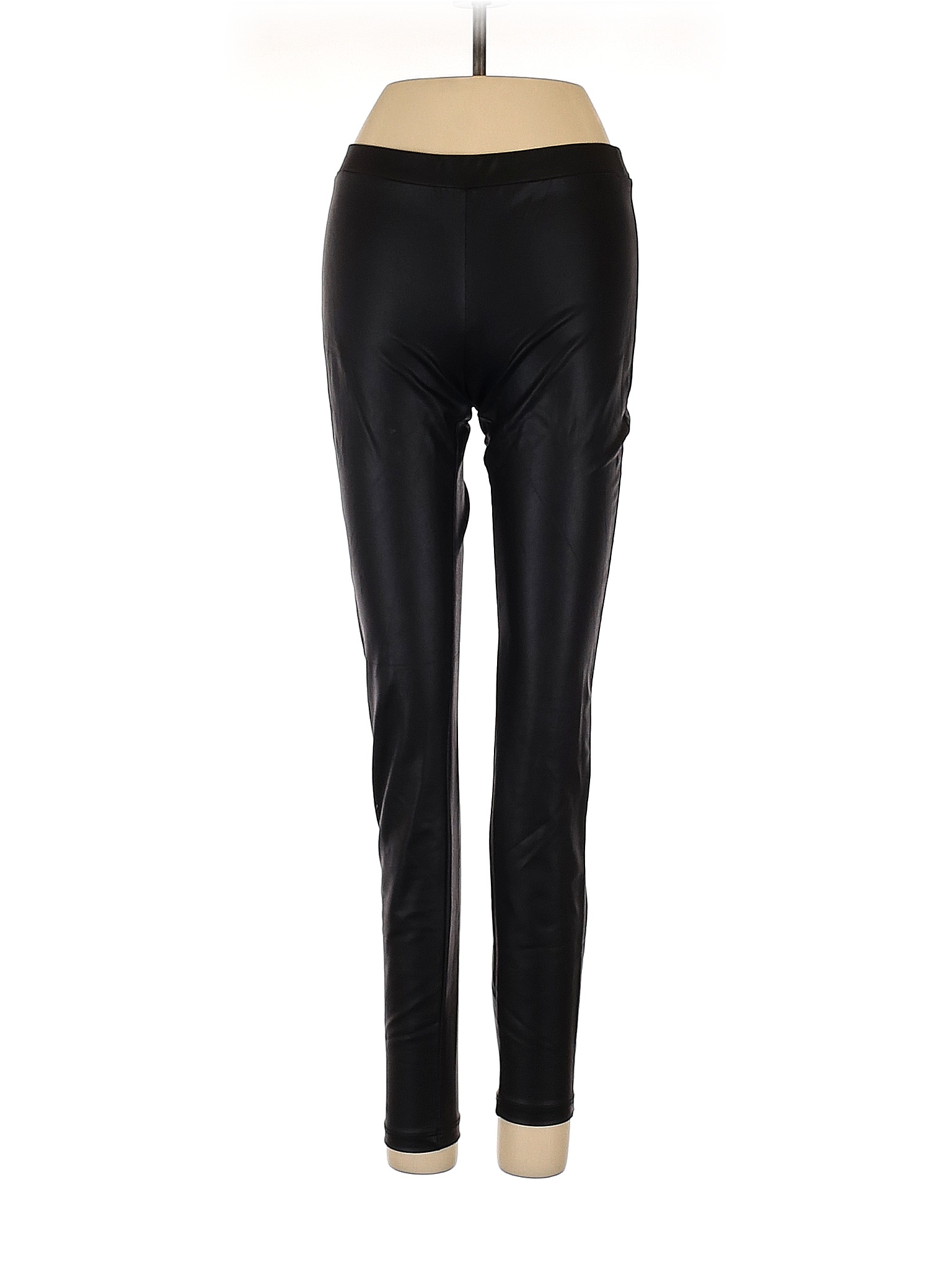 G by GUESS Solid Black Faux Leather Pants Size XS 80 off thredUP