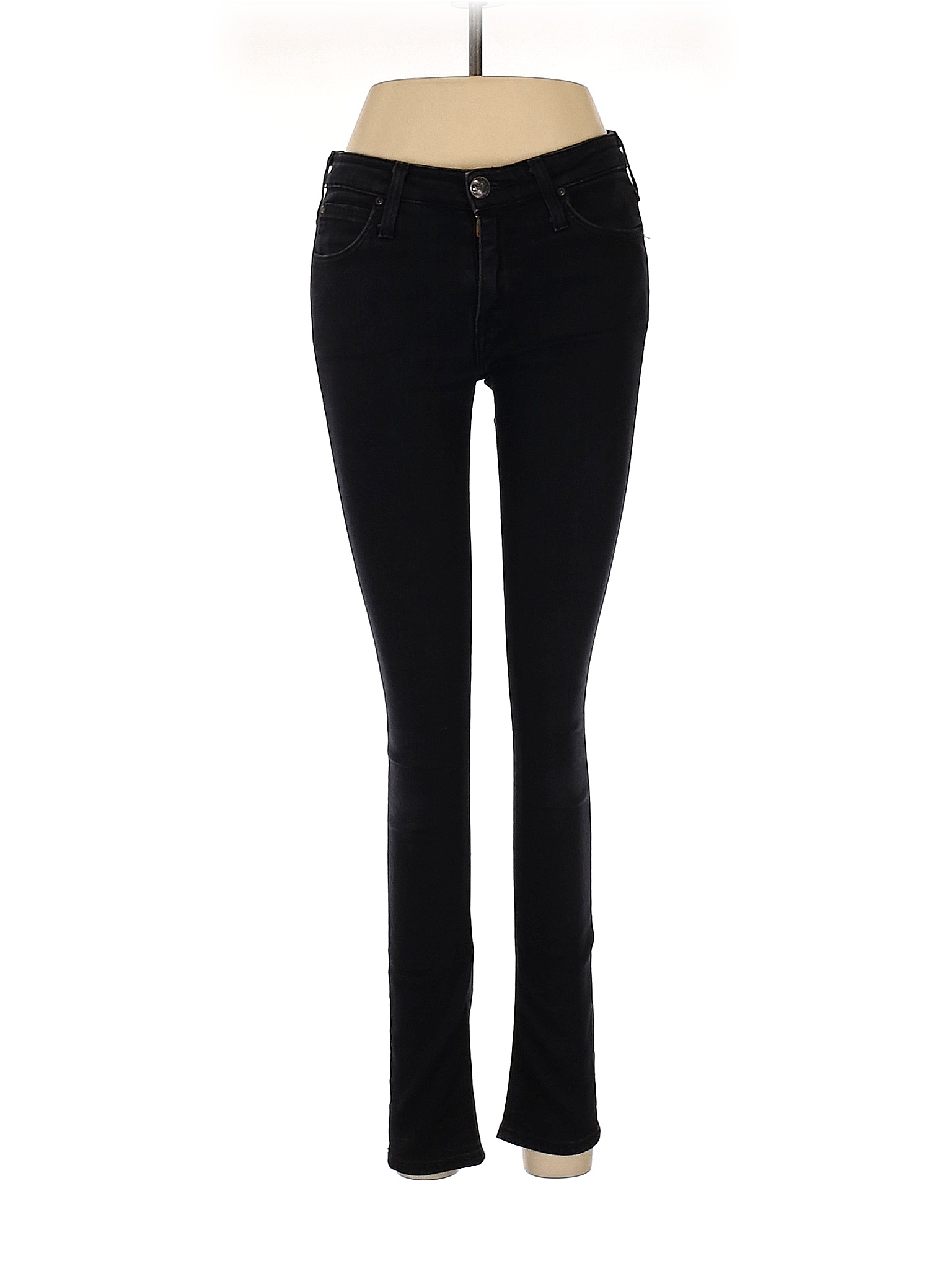 Lee Solid Black Jeans 28 Waist - 79% off | thredUP