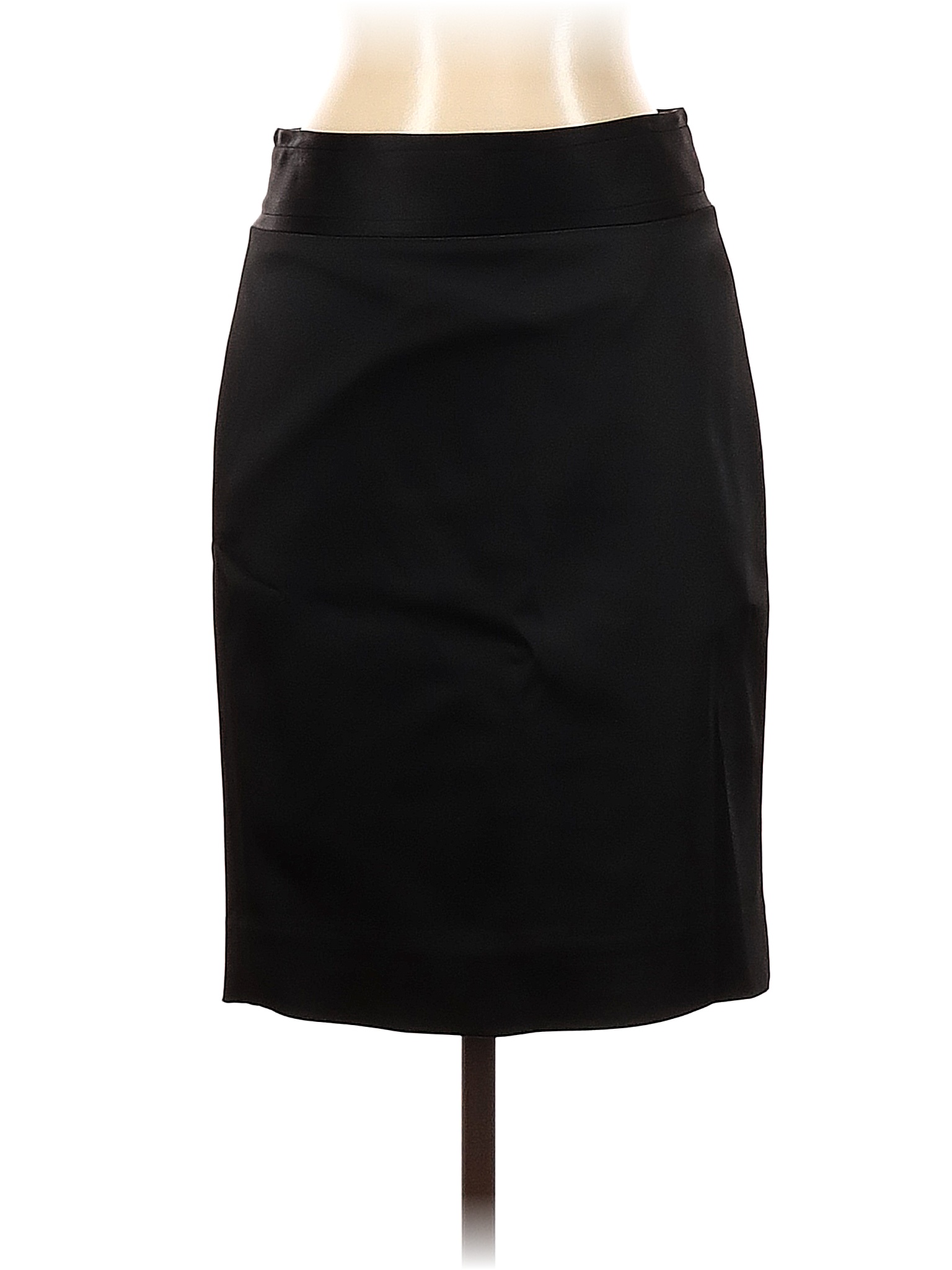 White House Black Market Solid Black Faux Leather Skirt Size 00 - 79% ...