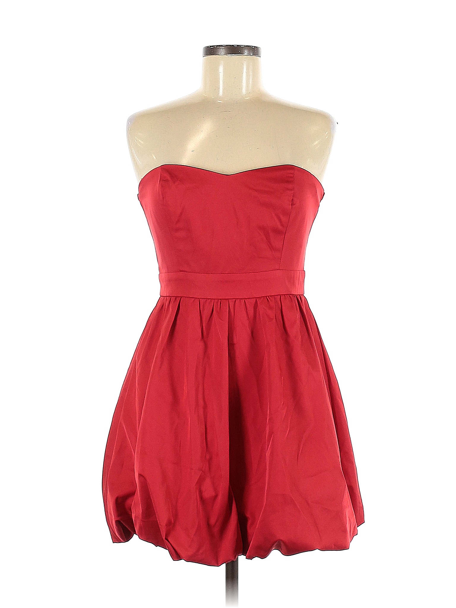 Forever 21 100 Polyester Solid Red Cocktail Dress Size M 50 Off