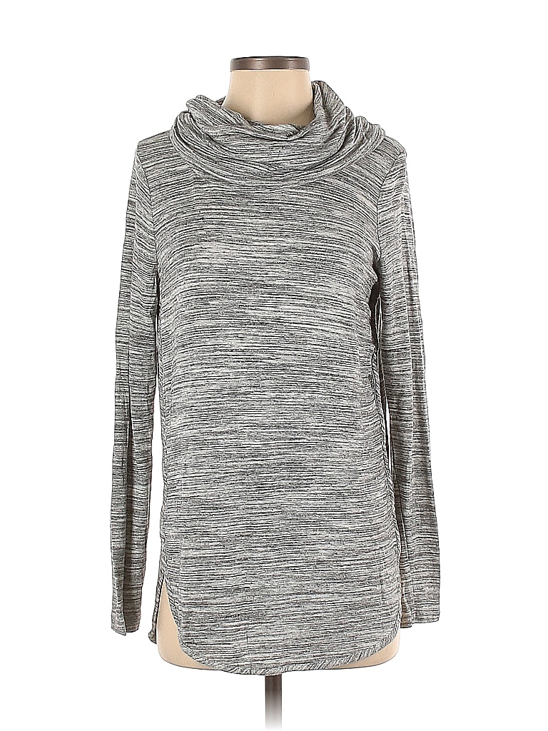 Lou & Grey Color Block Gray Long Sleeve Top Size S - 83% off | thredUP