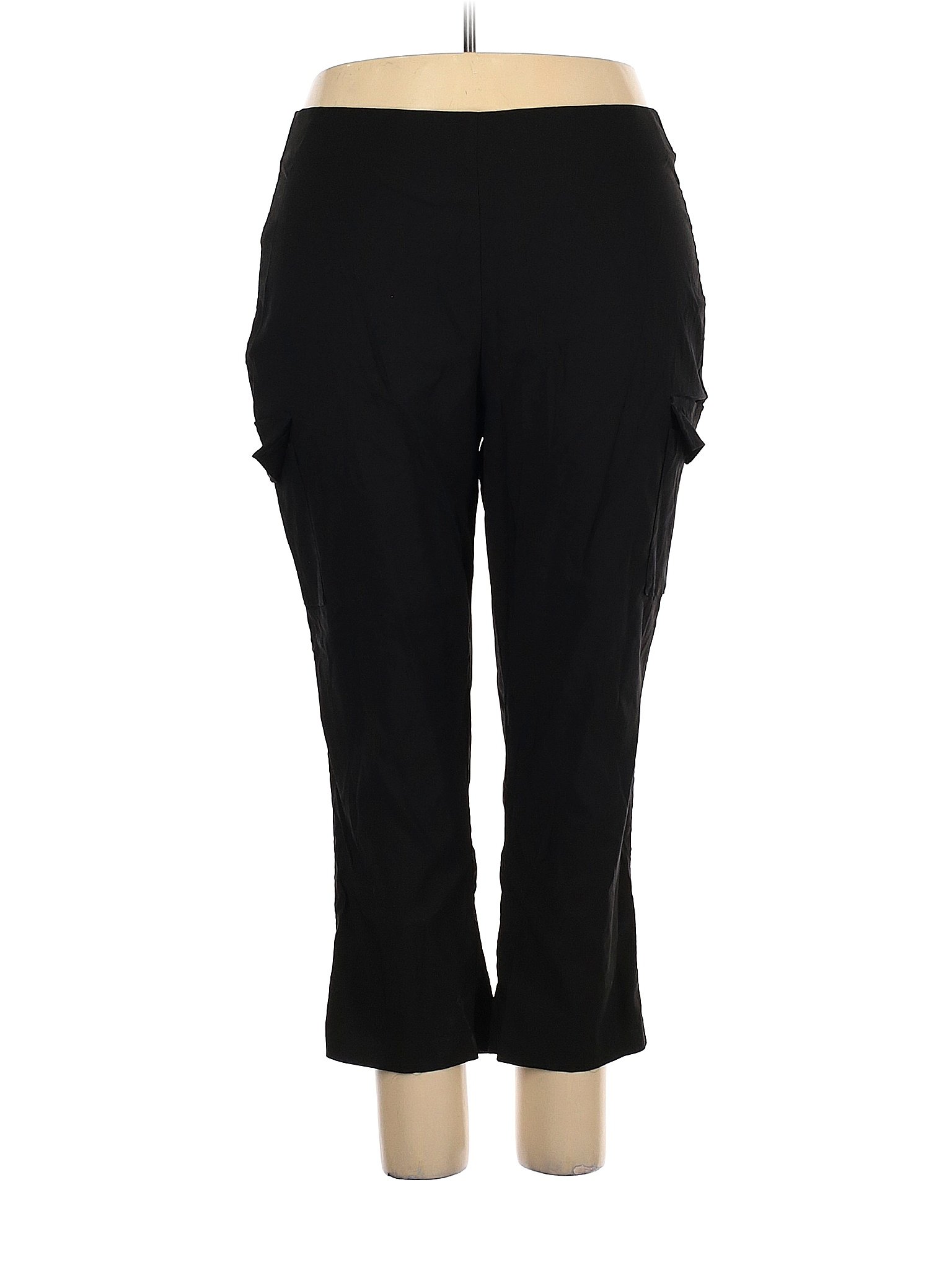 Ashley Stewart Solid Black Cargo Pants 23 Waist (Plus) - 85% off | thredUP