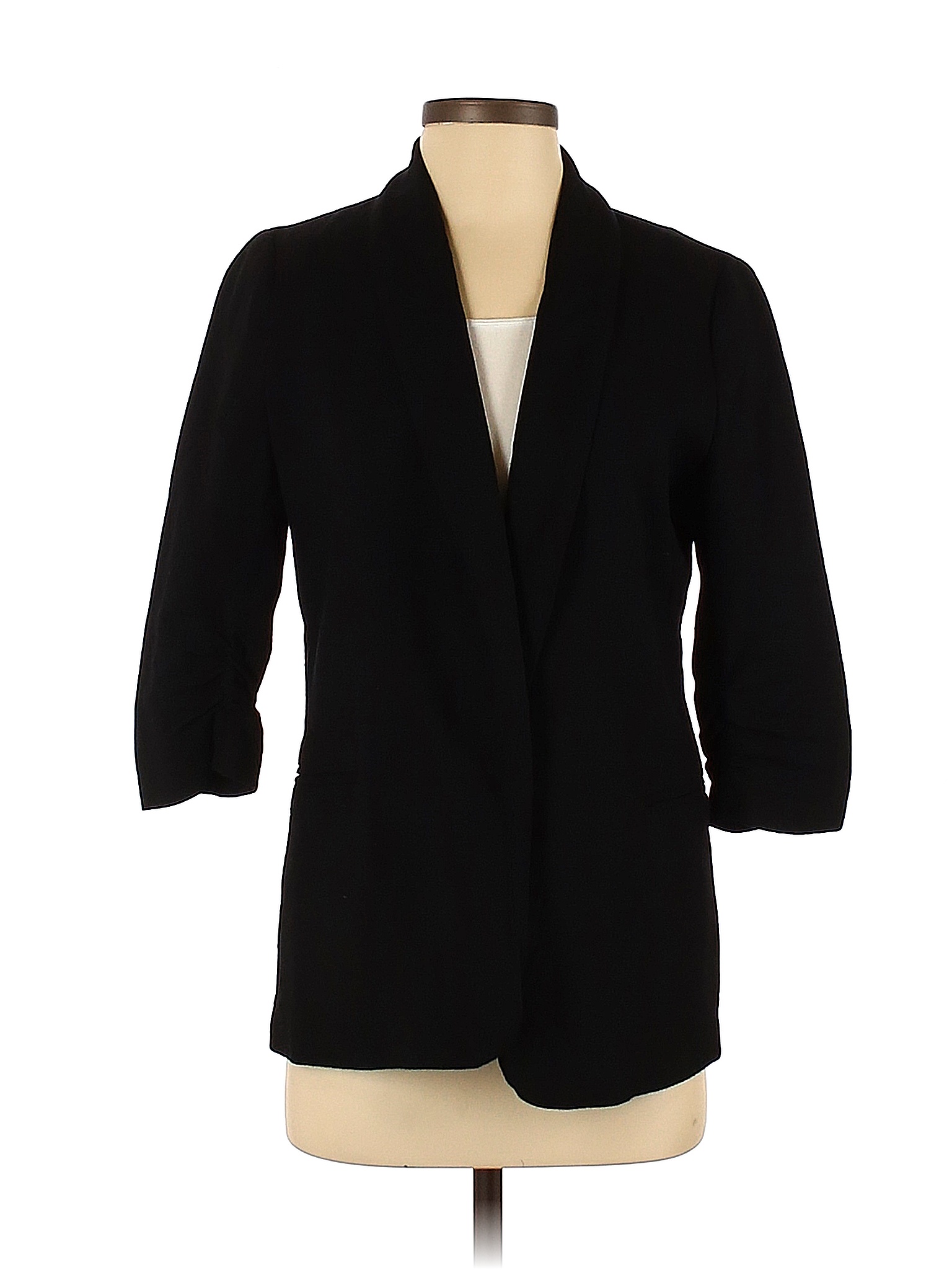 PREMISE 100% Rayon Solid Black Blazer Size S - 74% off | thredUP