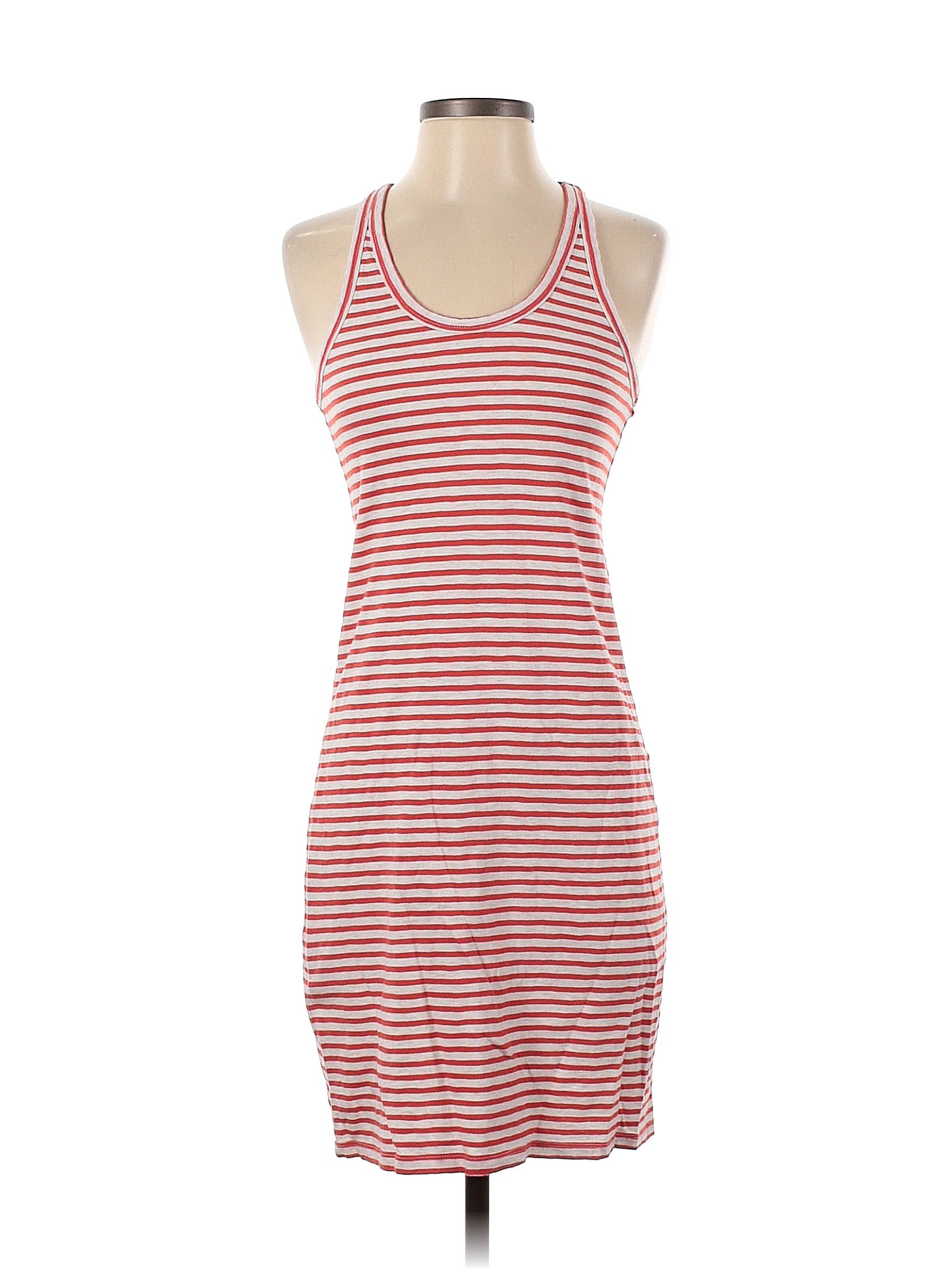 J Crew 100 Cotton Stripes Pink Red Casual Dress Size Xs 95 Off