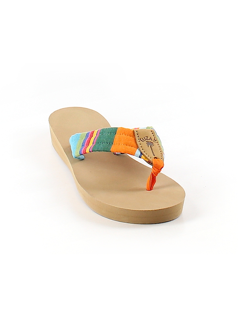 Eliza B. Stripes Orange Flip Flops Size 40 (EU) - 66% Off | ThredUP