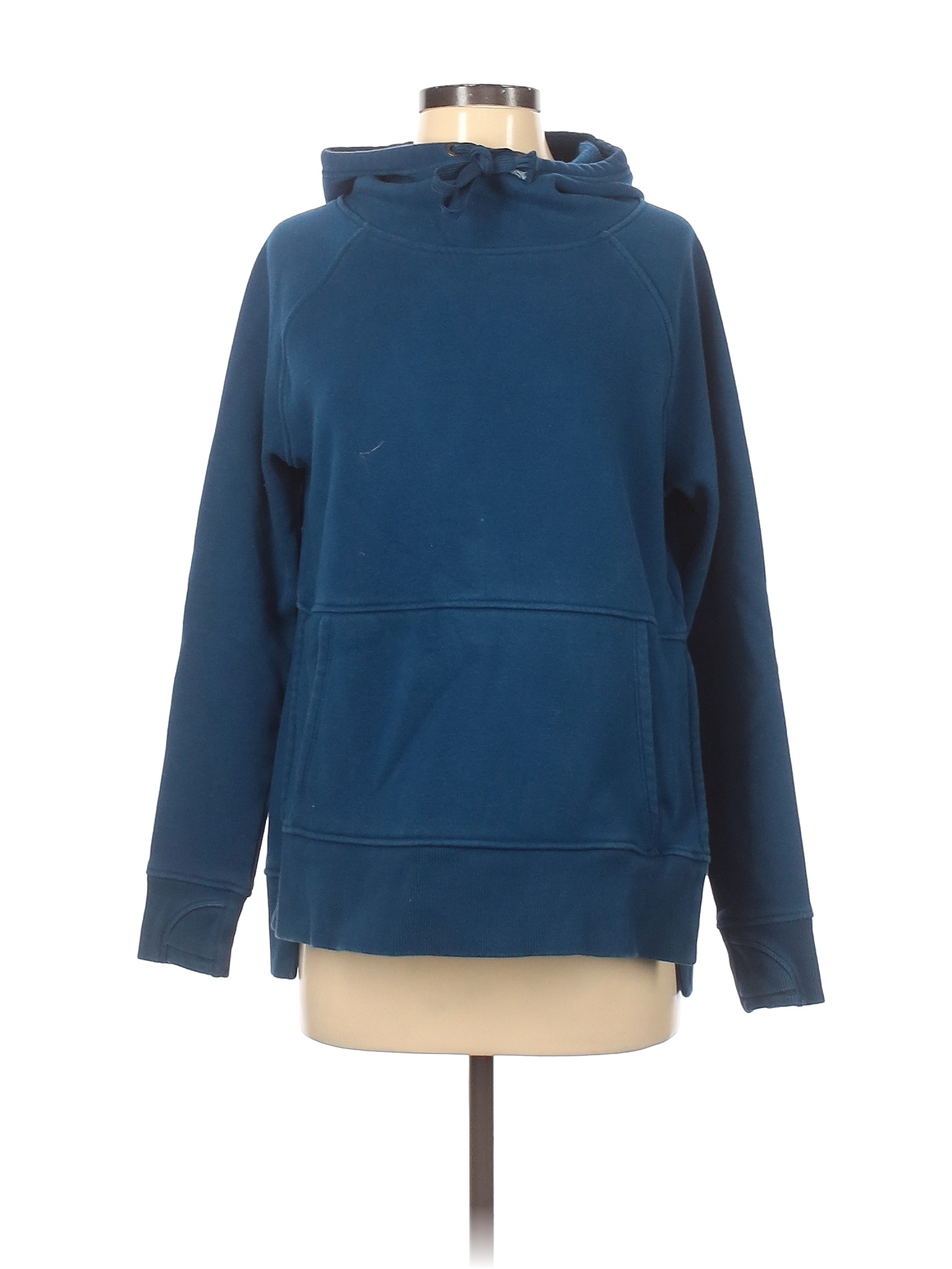 Athleta Solid Teal Blue Pullover Hoodie Size XS 86 off thredUP