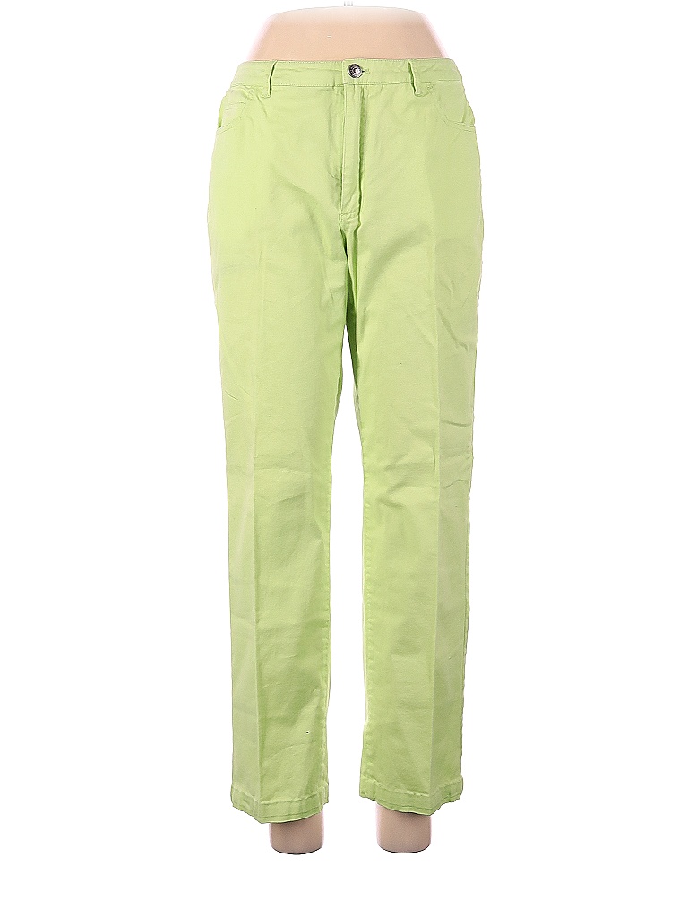 Appleseeds Solid Green Dress Pants Size 10 75 off thredUP