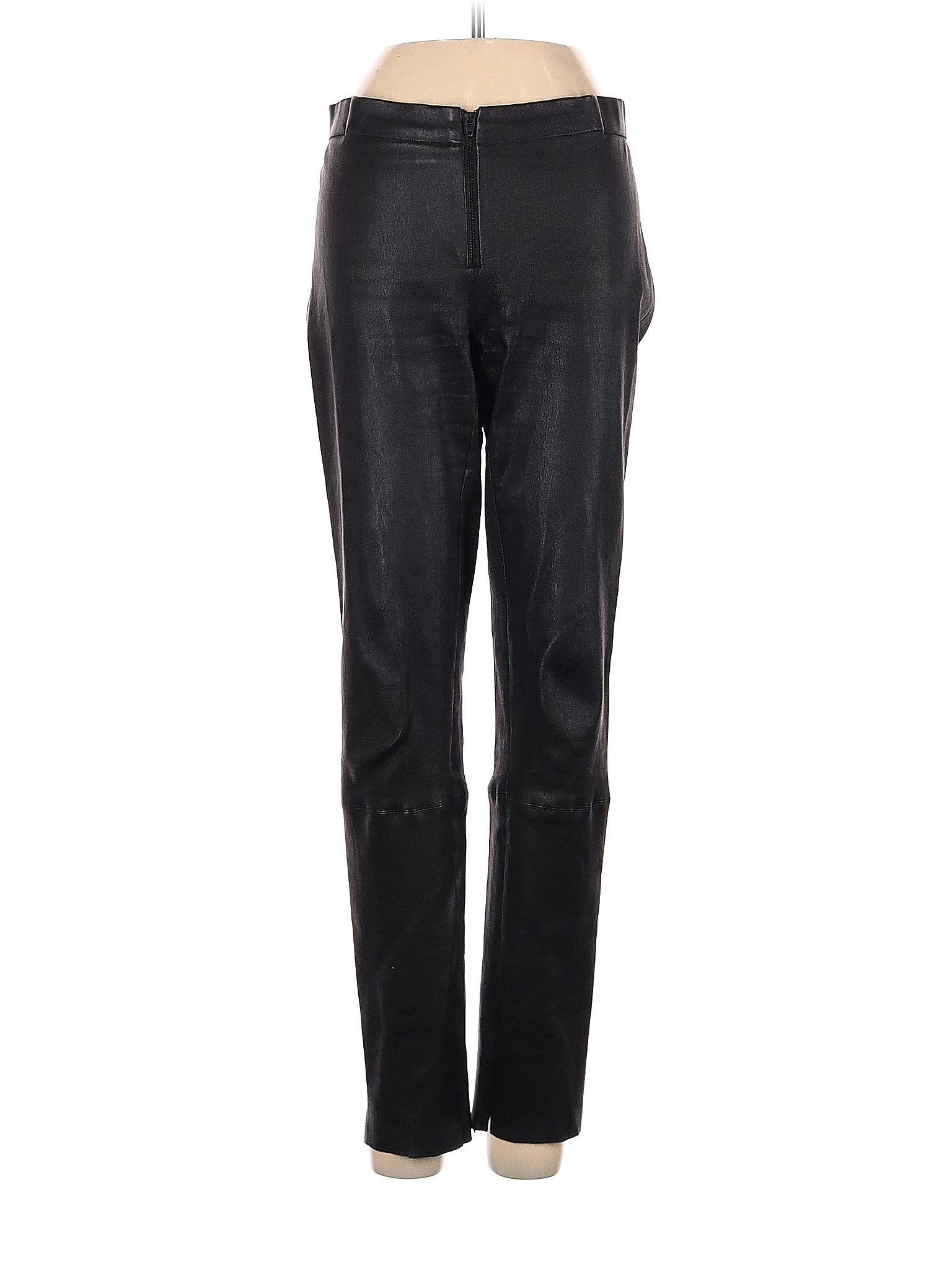 Alice + Olivia 100% Lambskin Solid Black Leather Pants Size 2 - 78% off ...