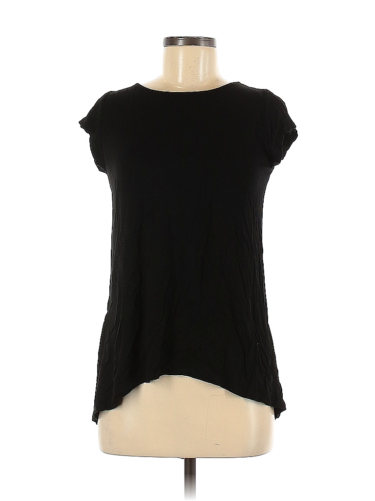 Kim & Cami 100% Polyester Solid Black Short Sleeve Top Size M - 66% off ...