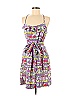 Johnny Martin Paisley Hearts Gray Cocktail Dress Size 9 - photo 1