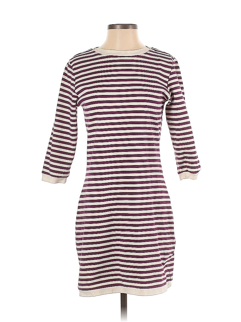 GoLite Stripes Burgundy Purple Casual Dress Size S - photo 1