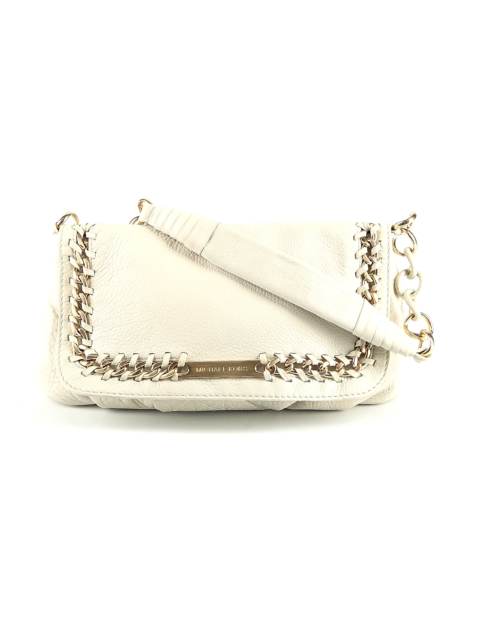 MICHAEL Michael Kors Ivory Leather Shoulder Bag One Size - 72% off ...