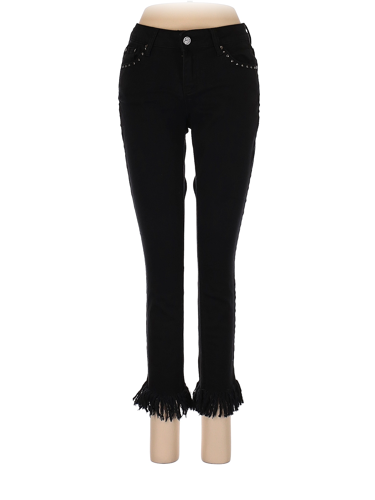 Earl Jean Solid Black Jeans Size 6 (Petite) 86 off thredUP