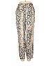 Zara Basic 100% Polyester Animal Print Ivory Casual Pants Size XS - photo 1