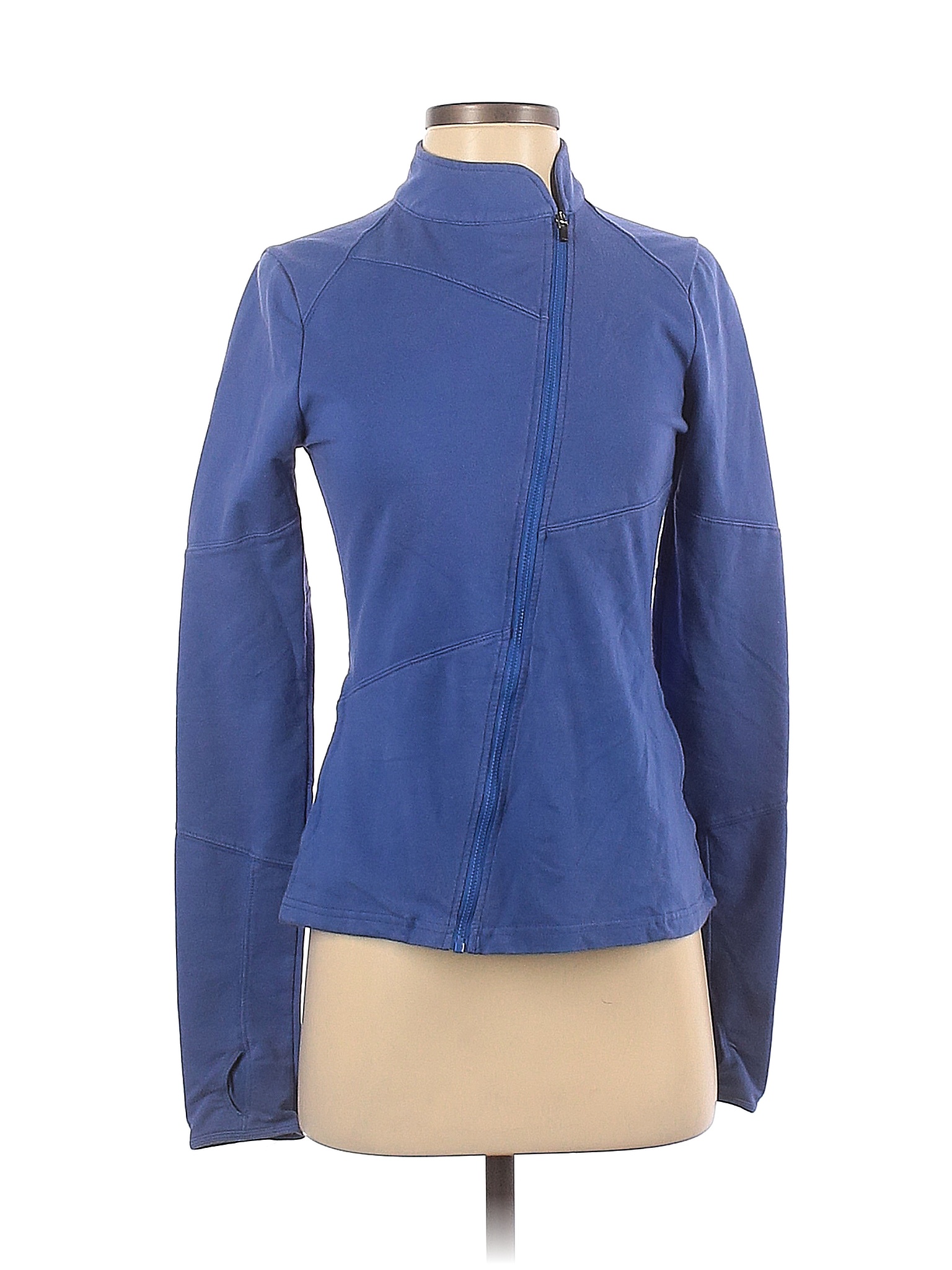 Fabletics Solid Blue Track Jacket Size XS 90 off thredUP