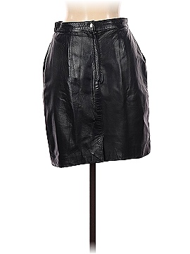 Adler Collection Faux Leather Skirt (view 2)
