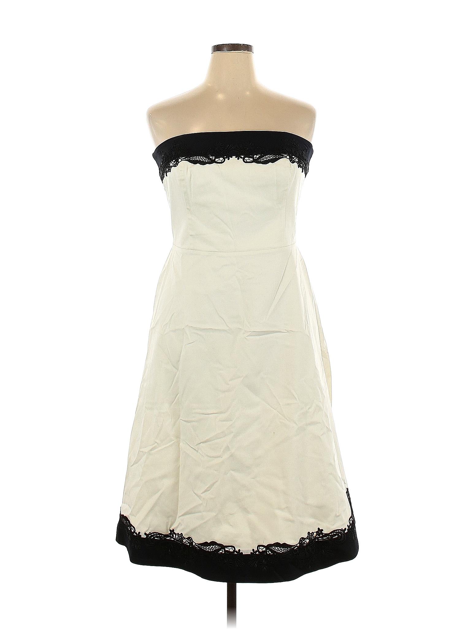 White House Black Market Solid Ivory Cocktail Dress Size 14 81 off thredUP