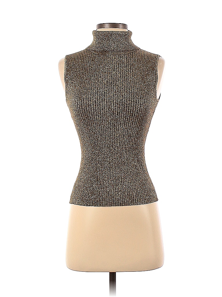 Cable & Gauge Solid Gold Turtleneck Sweater Size S 61 off thredUP