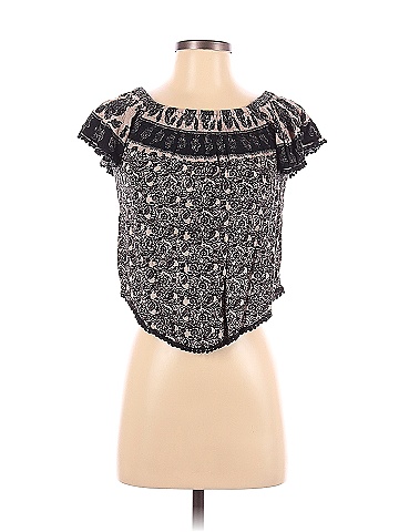LA Hearts Short Sleeve Blouse (view 1)
