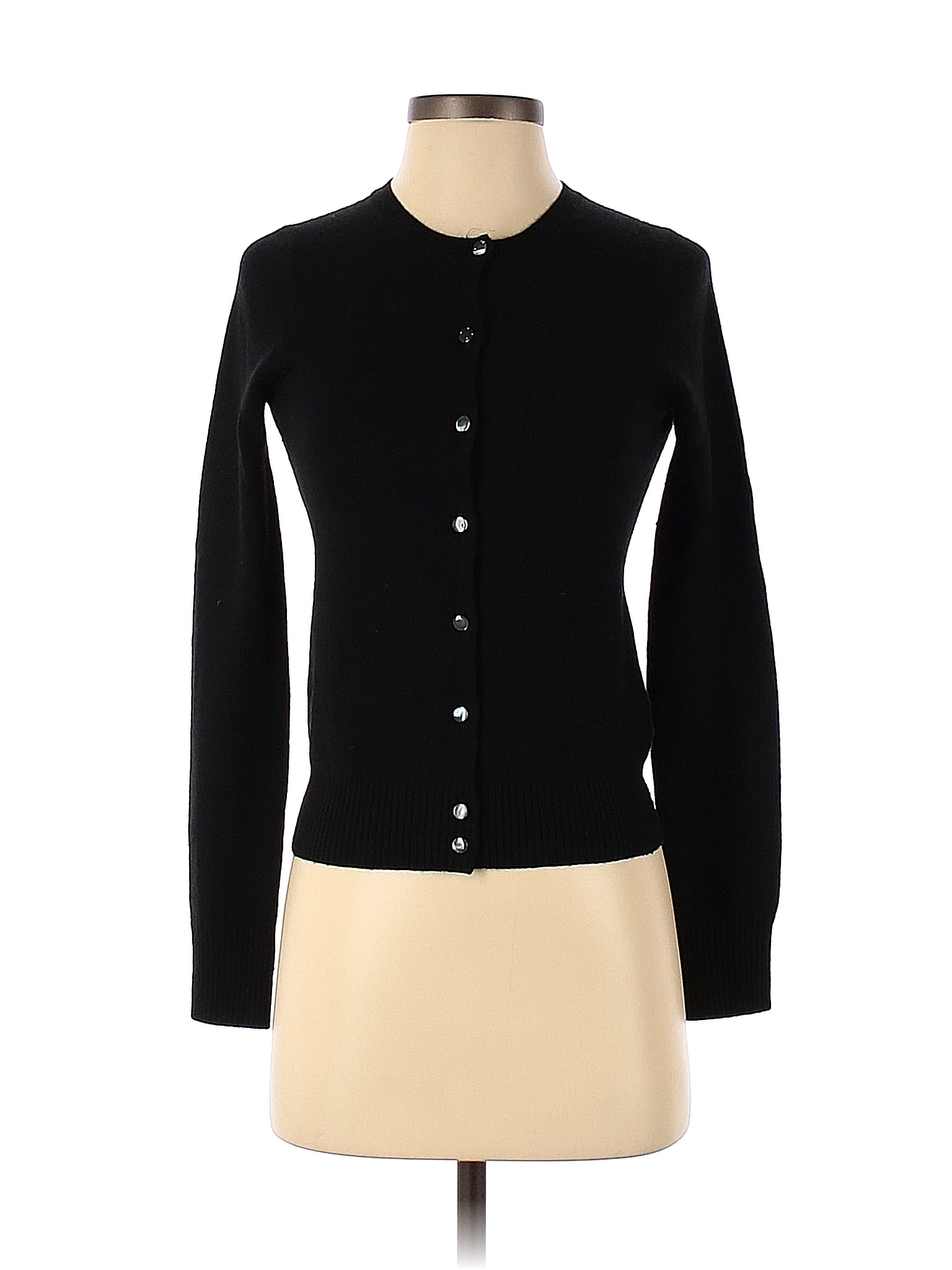 J.Crew 100 Cashmere Solid Black Cashmere Cardigan Size XS 84 off