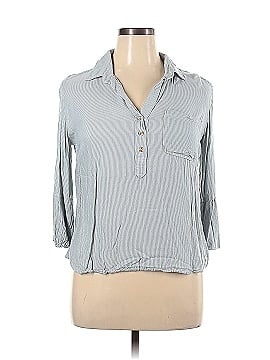 Glam 3/4 Sleeve Button-Down Shirt (view 1)