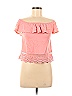 Shasa 100% Viscose Pink Short Sleeve Blouse Size S - photo 1