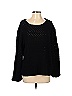 La Classe Couture 100% Acrylic Solid Stars Polka Dots Black Pullover Sweater Size S - photo 1