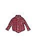 Only Kids 100% Cotton Plaid Maroon Red Long Sleeve Button-Down Shirt Size 2T - photo 1