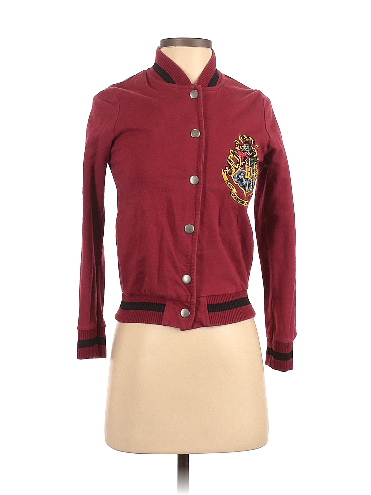 Harry Potter 100 Cotton Solid Maroon Burgundy Jacket Size 0 52 off