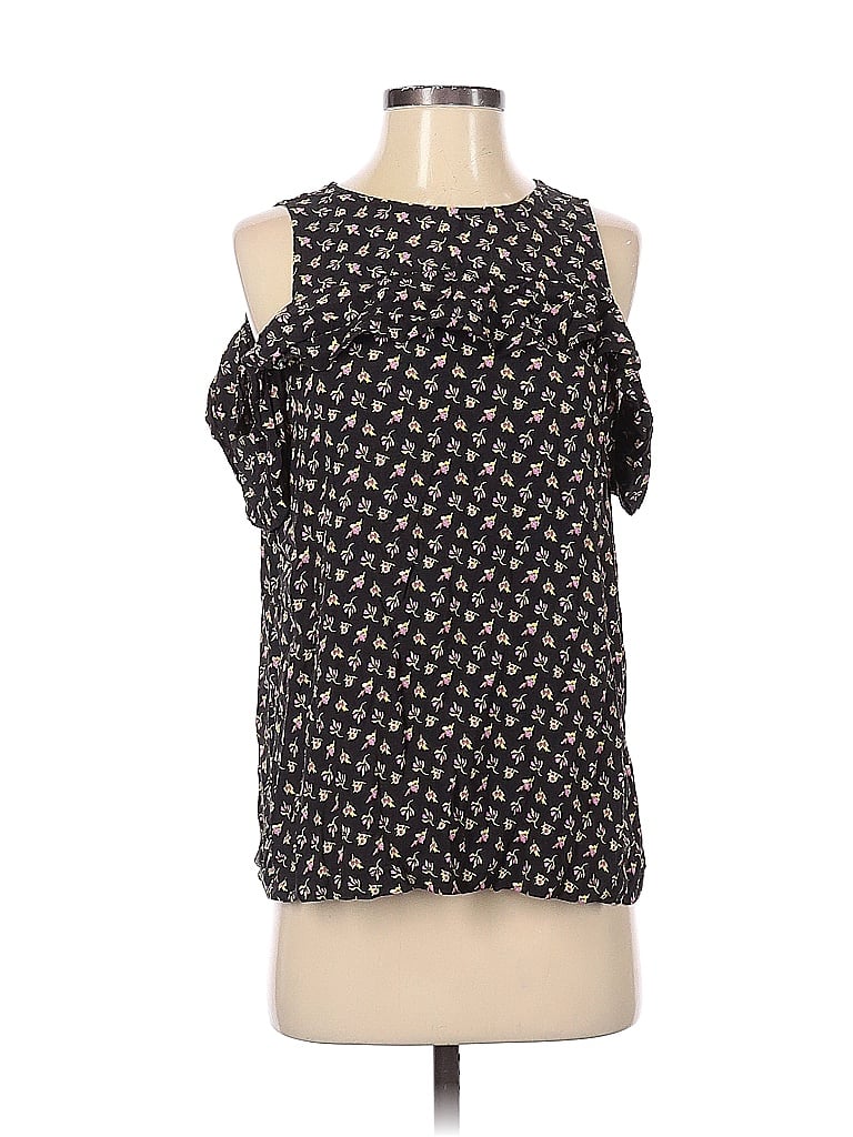 Pre-owned Ann Taylor Loft Sleeveless Blouse In Black