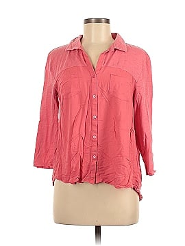 Gap Outlet 3/4 Sleeve Button-Down Shirt (view 1)