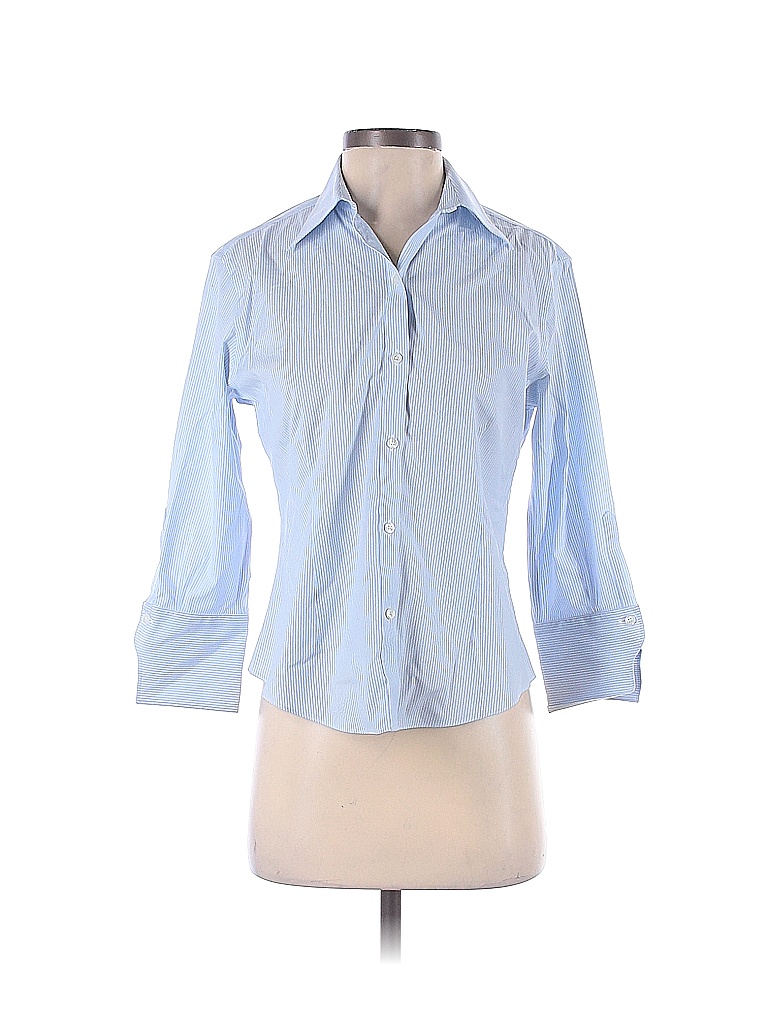 Brooks Brothers Stripes Blue Long Sleeve Button-Down Shirt Size 4 ...