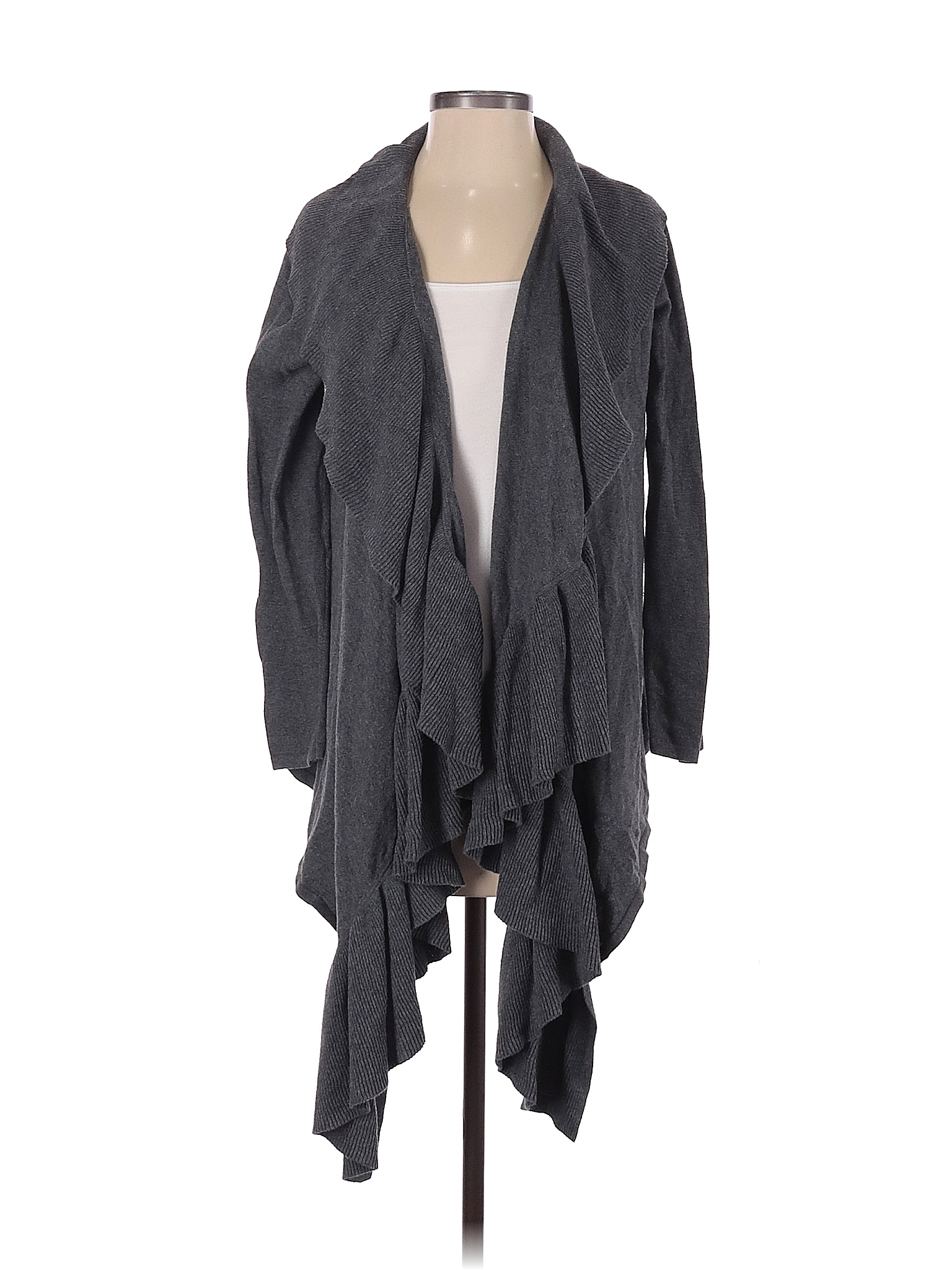 Spiegel 100% Cotton Solid Gray Cardigan Size S - 84% off | thredUP