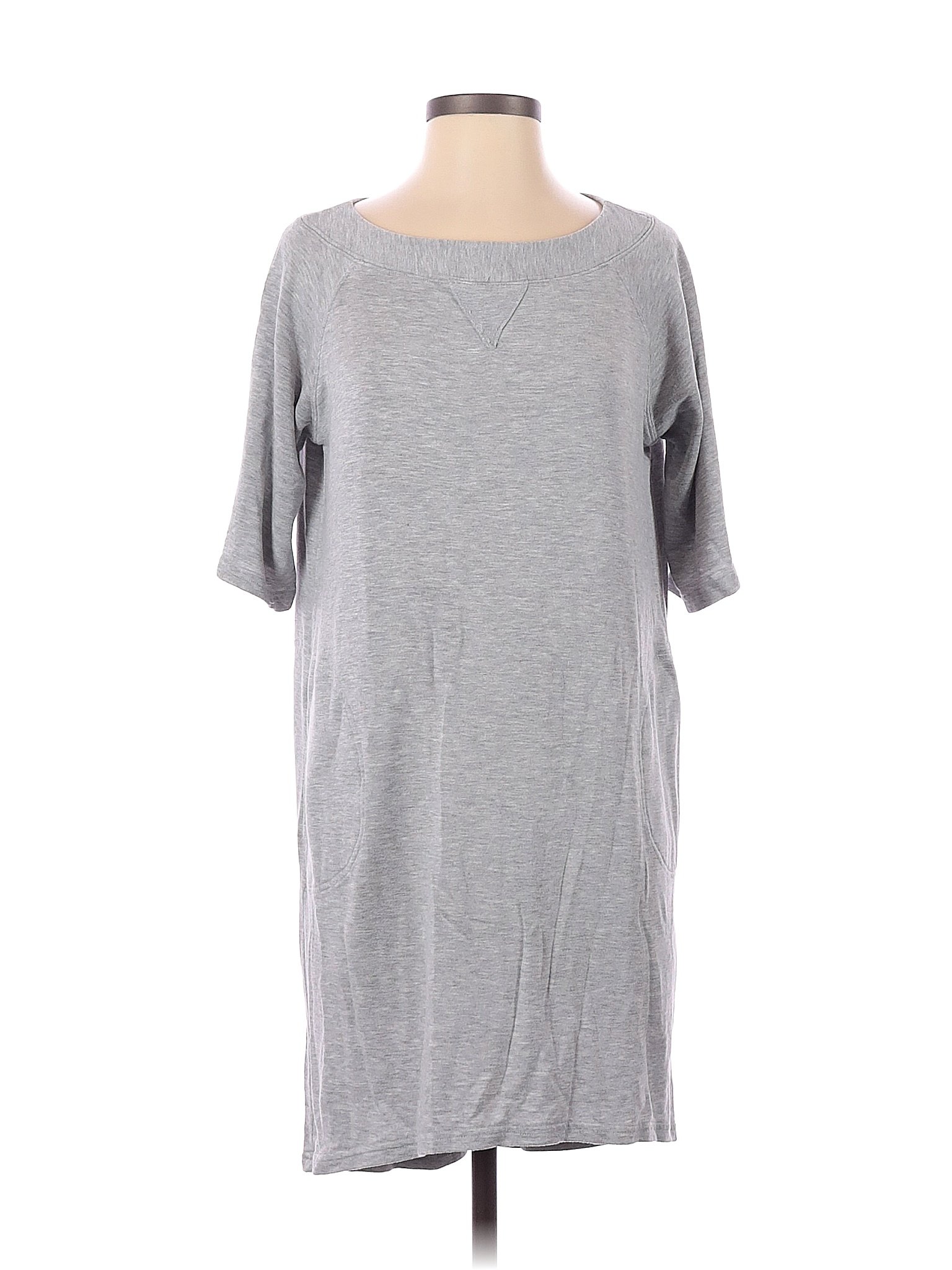 River Sky Solid Gray Casual Dress Size S 94 Off Thredup