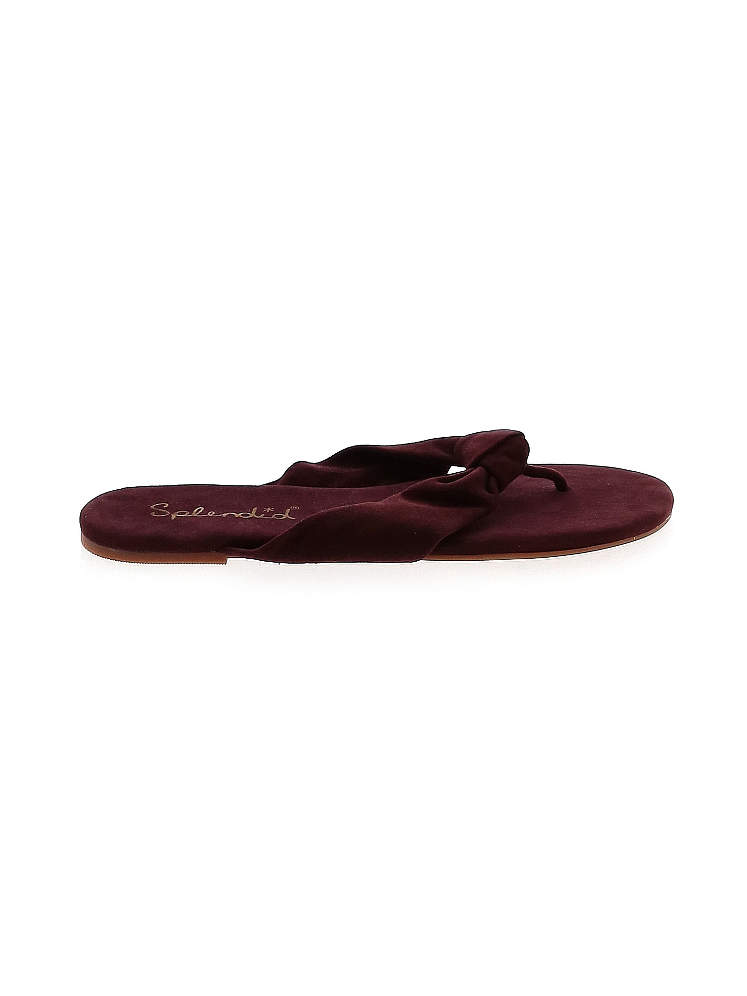womens burgundy flip flops
