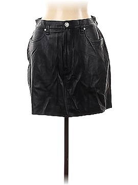 Rag & Bone Faux Leather Skirt - front