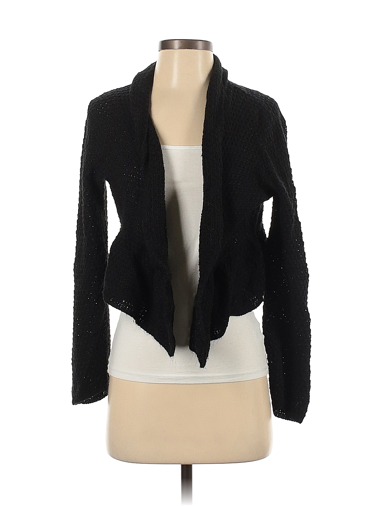 American Rag Cie 100% Acrylic Solid Black Cardigan Size S - 70% off ...