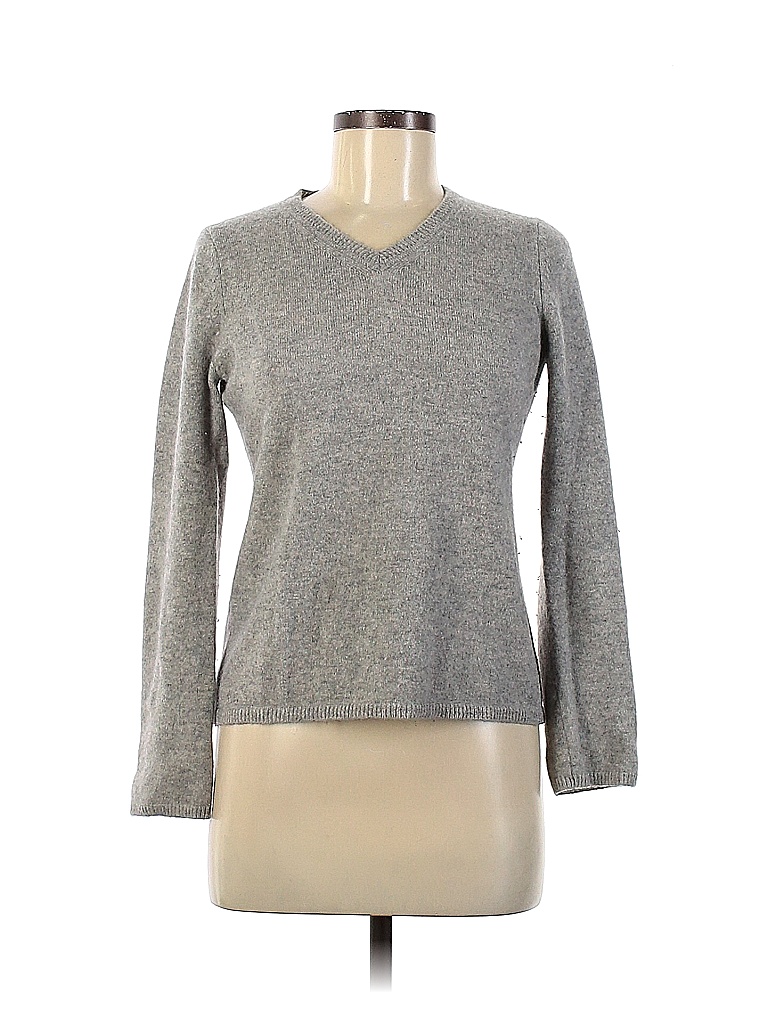 Peck & Peck 100% Cashmere Gray Cashmere Pullover Sweater Size M - 70% ...