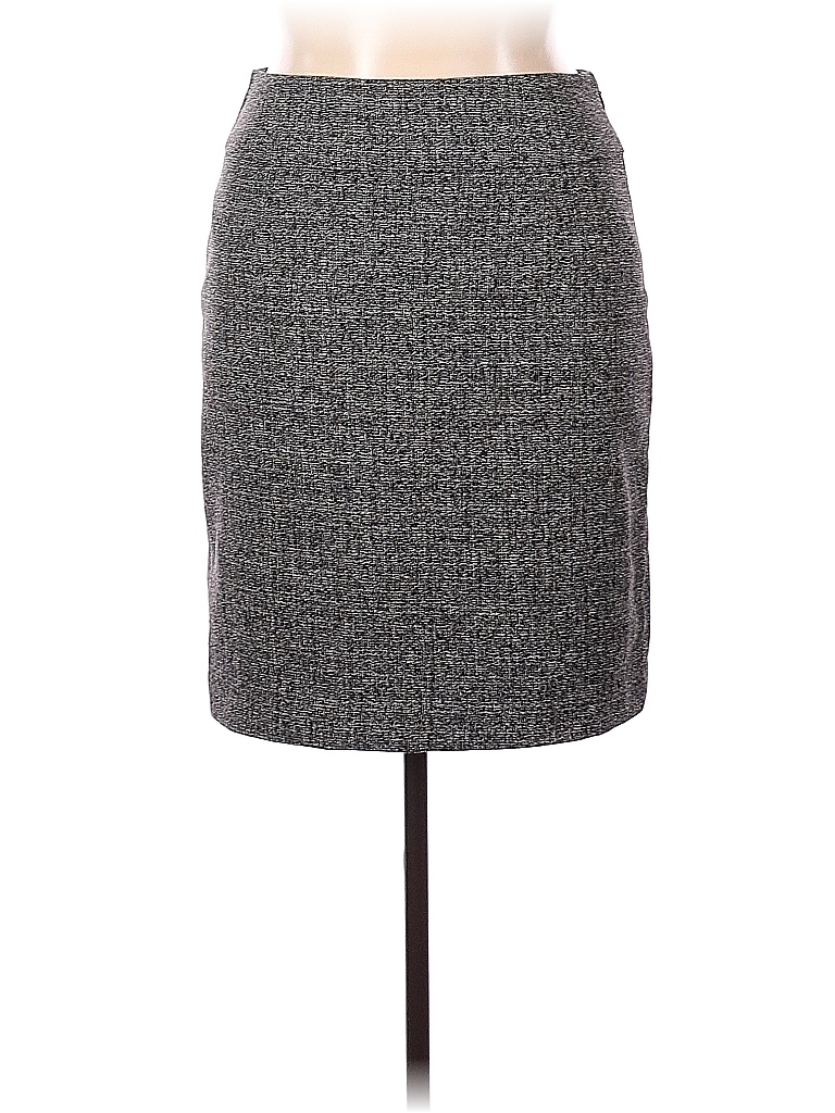 Metrostyle Solid Tweed Gray Casual Skirt Size 14 - 82% off | thredUP