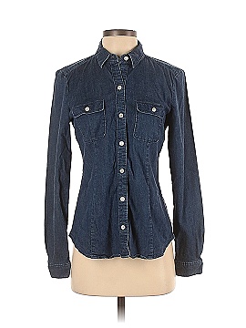 Ann Taylor LOFT Long Sleeve Button-Down Shirt (view 1)