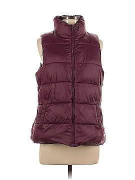 Old Navy Vest: Burgundy Solid Jackets \u0026 Outerwear - Women's Size Medium, thredUP