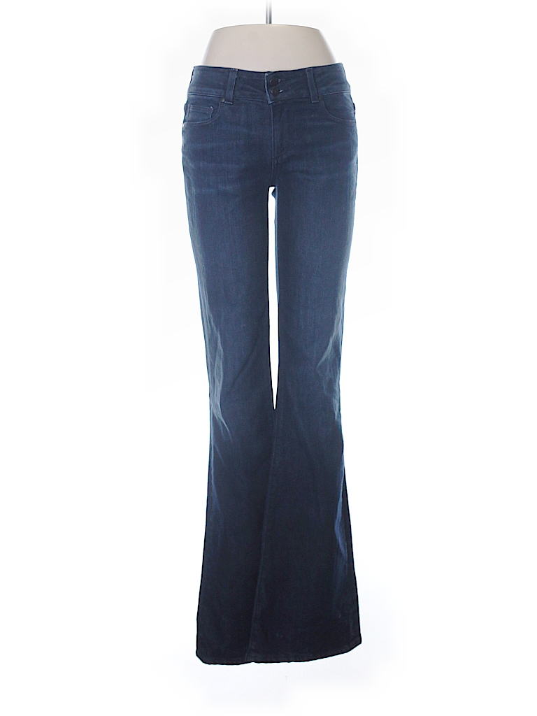 Paige Solid Dark Blue Jeans 29 Waist - 79% off | thredUP