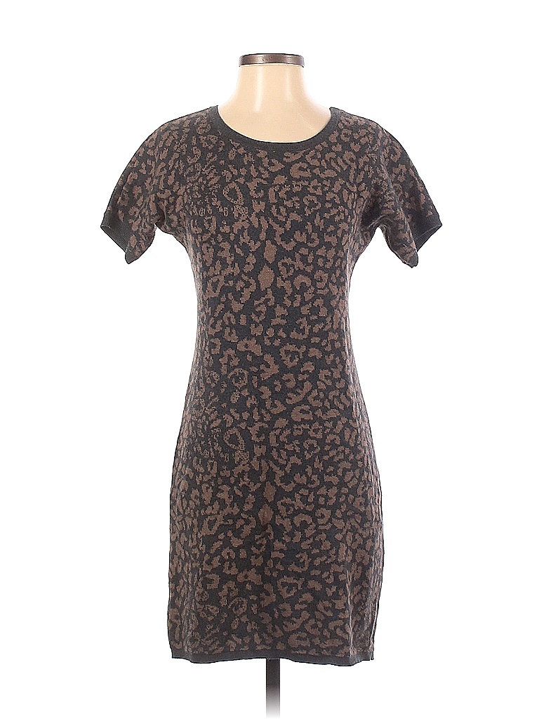 Ann Taylor LOFT Animal Print Leopard Print Tortoise Snake Print Brown Casual Dress Size XS (Petite) - photo 1