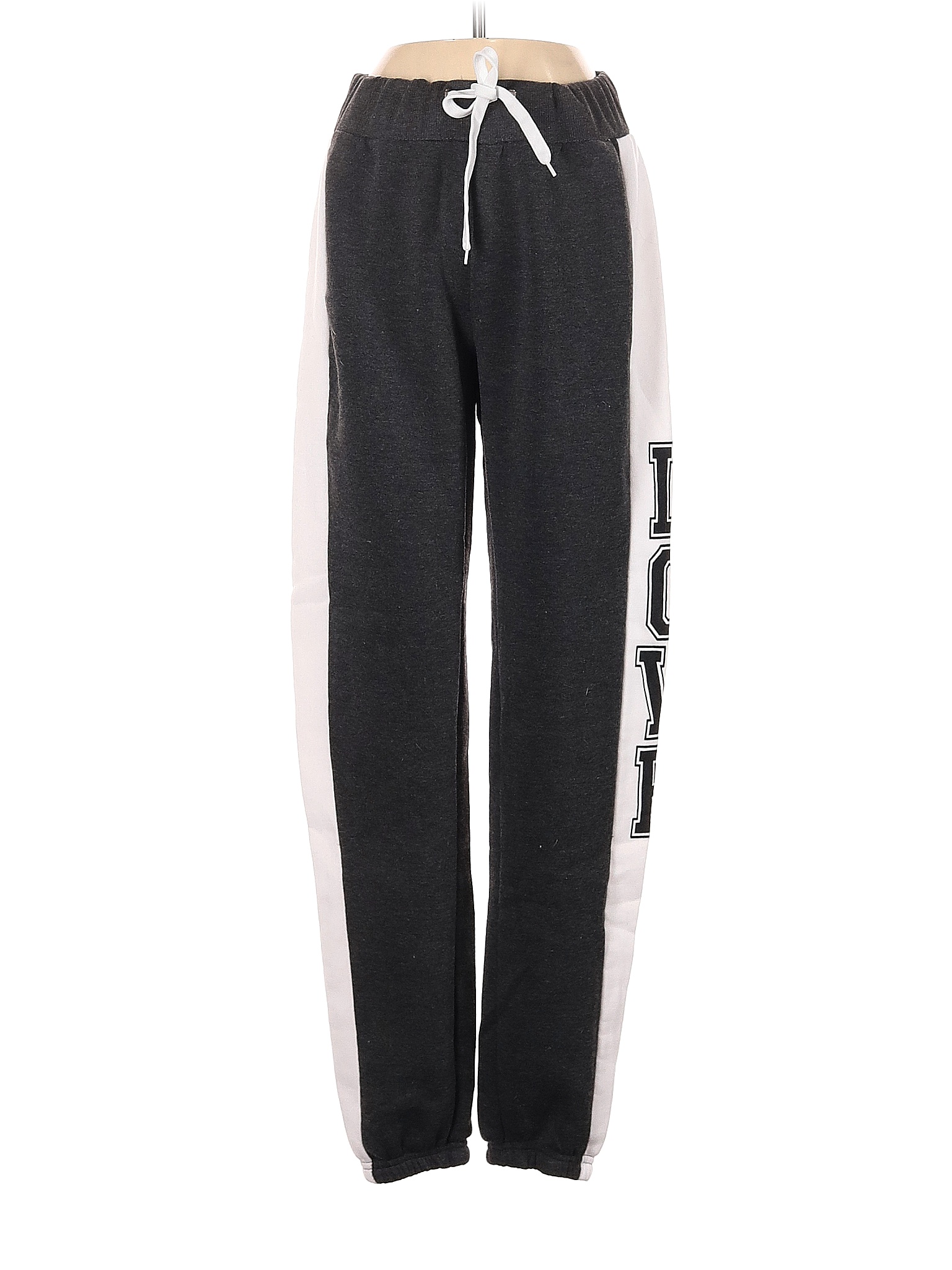 Bobbie Brooks 100% Polyester Black Gray Sweatpants Size S - 38% off ...