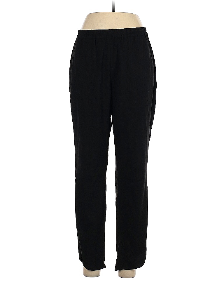 Gap Maternity Solid Black Faux Leather Pants Size M (Maternity) 68